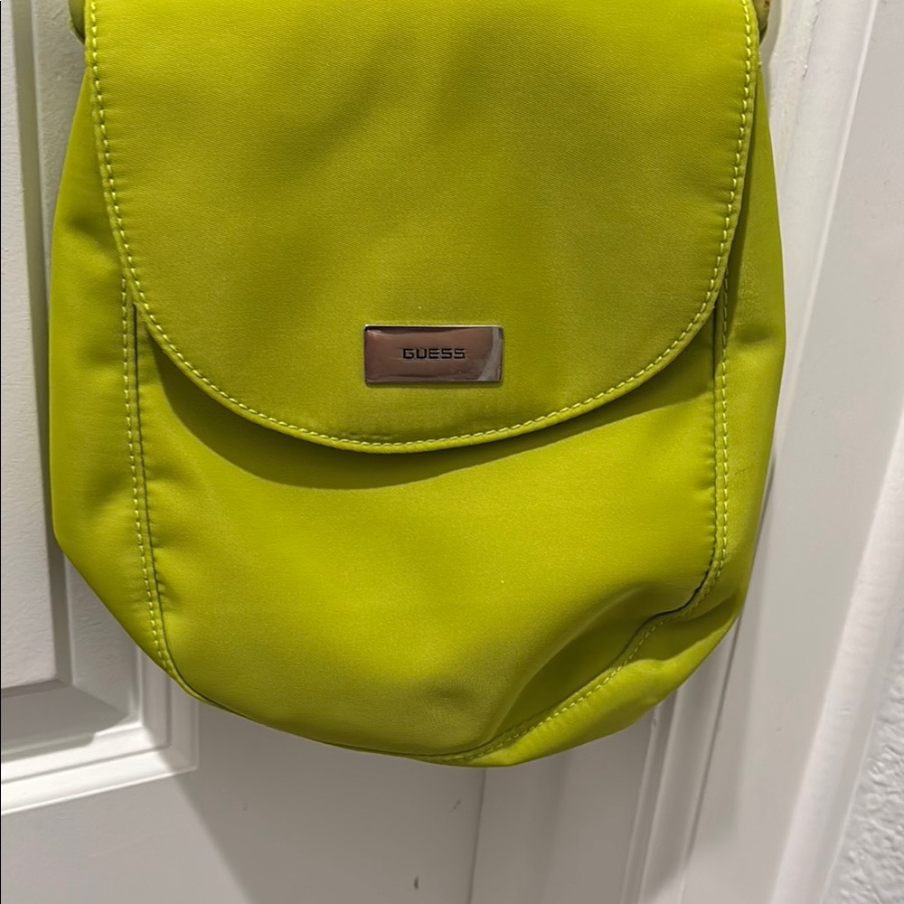 Guess Green Crossbody Bag with Bold Flap and Rounded Design